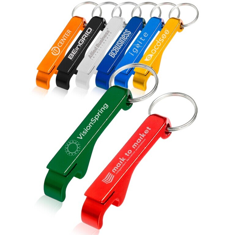 Promotional bottle opener keychain
