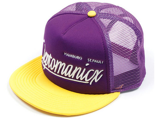 Washed Cotton Snapback Cap with Mesh Back