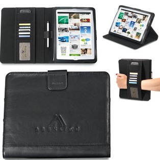 Leather iPad Stand with Sleeve
