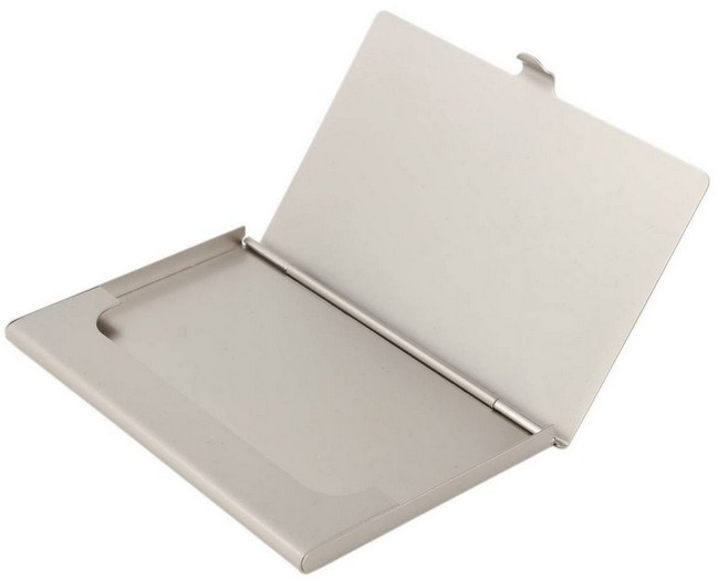 Plain Silver Plated Business Card Case