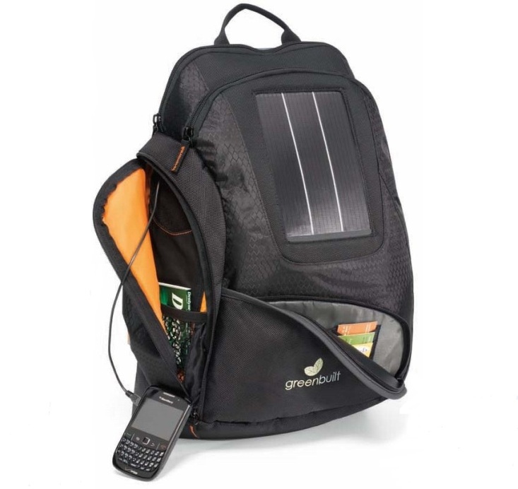 Laptop solar charge backpack