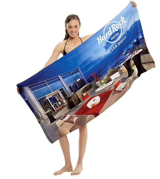 Promotional beach towel